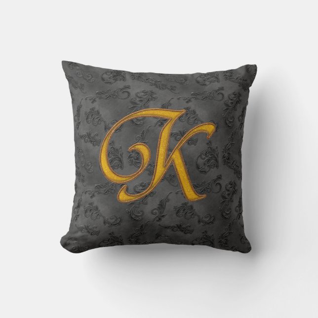 Gold Vintage Rose K Kissen (Vorderseite)