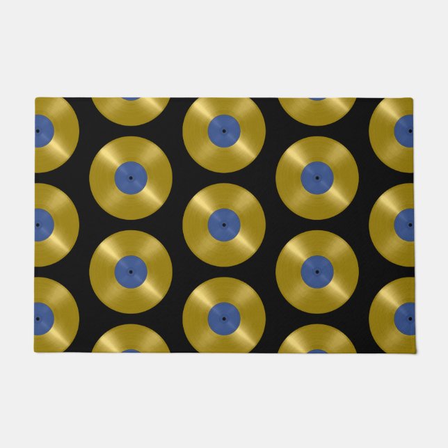 Gold Vinyl Record Album Fußmatte (Vorderseite)