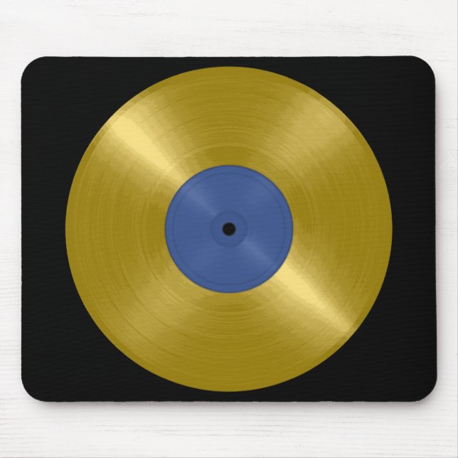 Gold Vinyl Record Album Mousepad (Vorne)