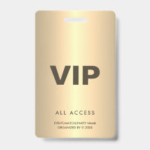 Gold VIP All Access Event Concept Match Party QR