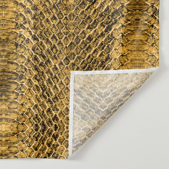 Gold Viper Faded Snakeskin Hintergrund Wandteppich (Detail)