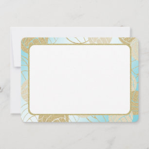 Gold Volleyball Flachkarte Danke Einladung