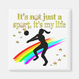 GOLD VOLLEYBALL IST MEIN LEBENSGESTALTUNG MAGNET