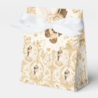 Gold Wedding Pattern Geschenkschachtel