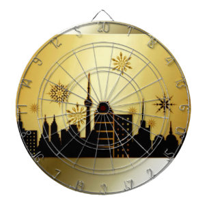 Gold Weihnachten Dartscheibe