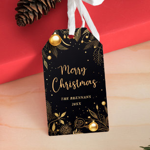 Gold Weihnachten Elegante Merry Festive Einzigarti Geschenkanhänger