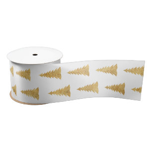 Gold Weihnachten Satinband