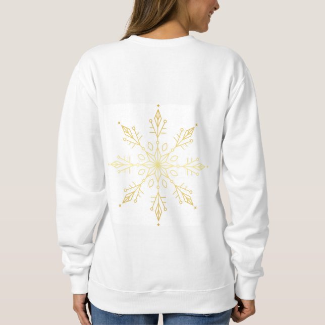 Gold Weihnachten Sweatshirt (Rückseite)