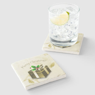 Gold Weihnachtsgeschenk Stone Untersetzer