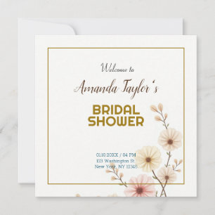 Gold Weiß Farbe Minimalistischer Junggesellinnenab Save The Date