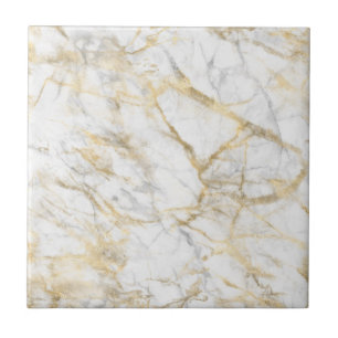 Gold Weiß Grau Marmor Trendig Modern Chic Stylisch Fliese