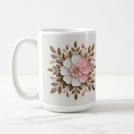 Gold Weiß Pink Klassische Weiße Tasse