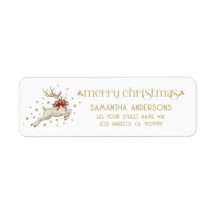 Gold Weiß Weihnachtsrentier