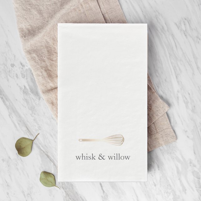Gold Whisky | Name der Bäckerei oder des Caterings Serviette (Von Creator hochgeladen)