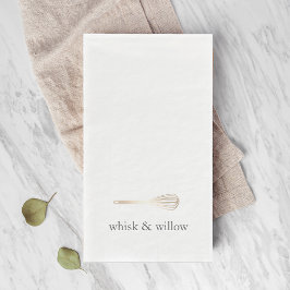 Gold Whisky | Name der Bäckerei oder des Caterings Serviette