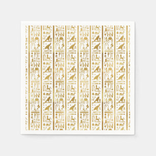 Gold & White Ägypten Egypt Glam Modern Chic Party Serviette