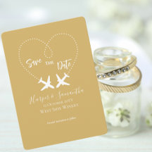 Gold White, Travel, Elegante Hochzeit Save the Dat