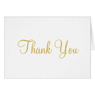 Gold White Wedding Vielen Dank