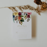Gold Wild Feather Boho Tropical Floral UAWG