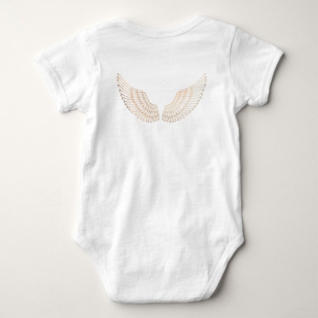 Gold Wings Baby Bodysuit Baby Strampler (Rückseite)