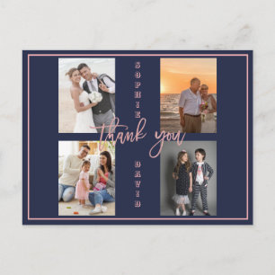 Gold wir erneuern immer noch die Gelübde Fotocolla Postkarte