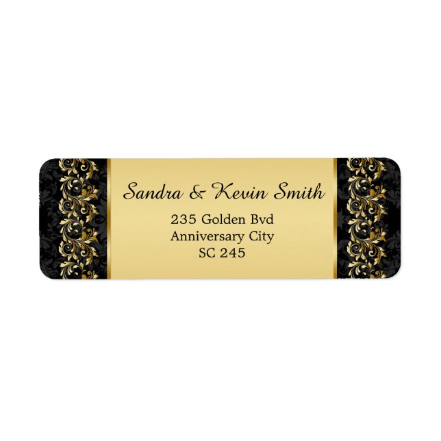 Gold Wirbel 50. Hochzeitstag (Vorne)