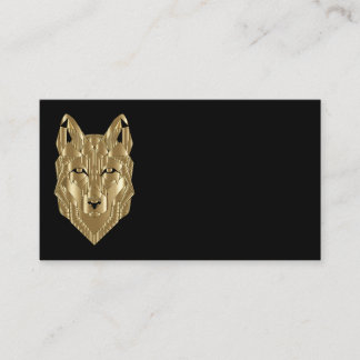 Gold Wolf Business Cards Visitenkarte