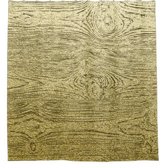 Gold Wood Glitzer Textur Hintergrund Duschvorhang