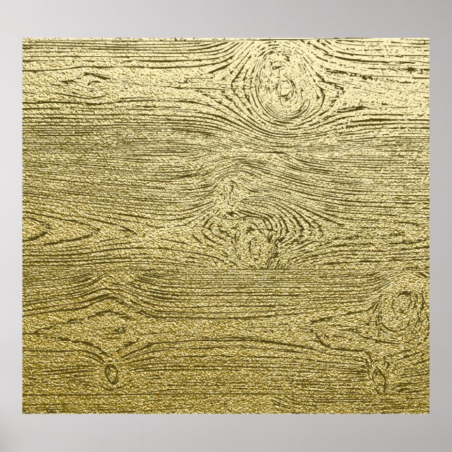 Gold Wood Glitzer Textur Hintergrund Poster (Vorne)