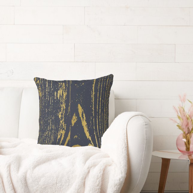 Gold Wood Grain Kissen (Liege)