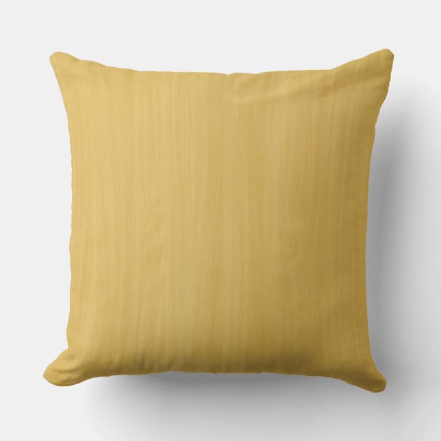 Gold Wood Grain Textur Kissen (Vorderseite)