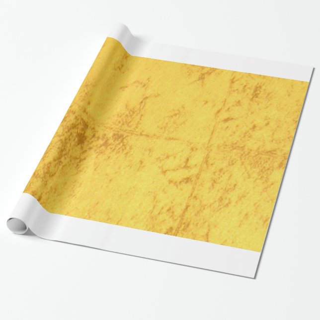 Gold Wrapping Paper Geschenkpapier (Ungerollt)