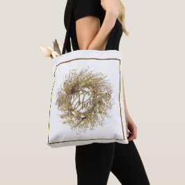 Gold Wreath Frohe Weihnachts Tote Tag