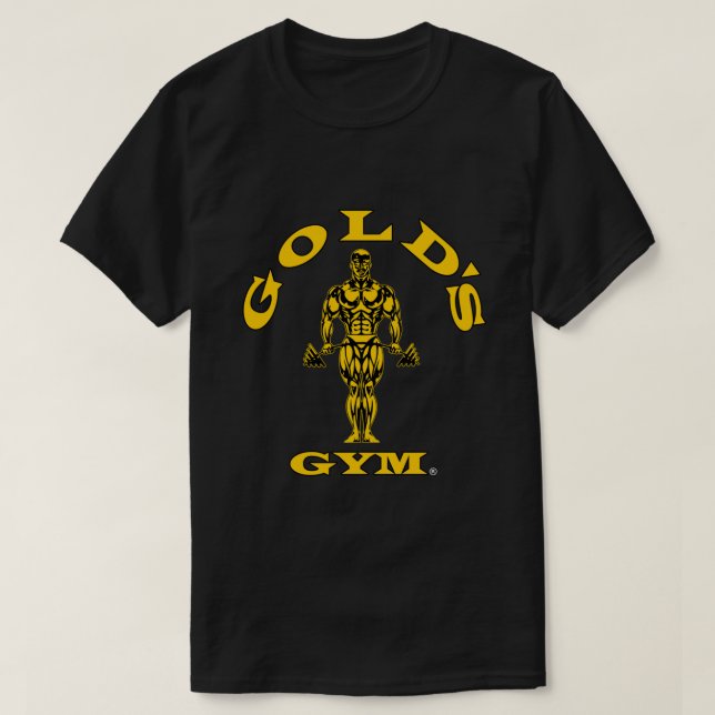 Gold&x27;s Gym Logo Black Classic T - Shirt (Design vorne)