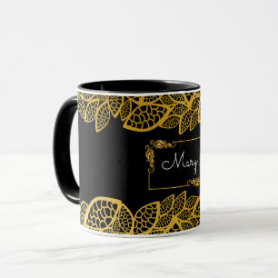 Gold Your Name Tasse