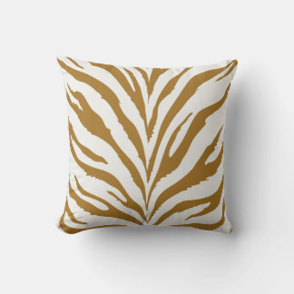 Gold Zebra Muster Kissen