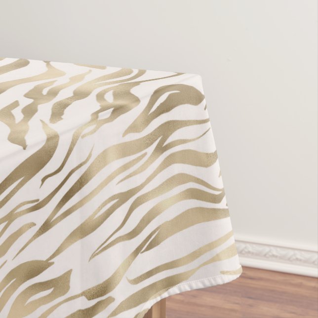 Gold Zebra Print Tischdecke (Beispiel)