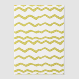 Gold Zickzack Stripe Muster Handgezeichnet Look