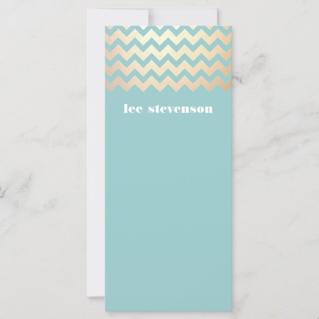 Gold Zig Zag Muster Türkisch (Vorderseite)