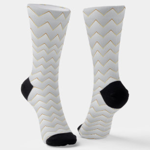 Gold Zig Zag Zickzack Socken