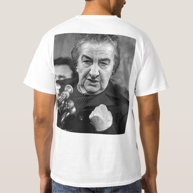 Golda Meir hatte Recht! T-Shirt (Rückseite)