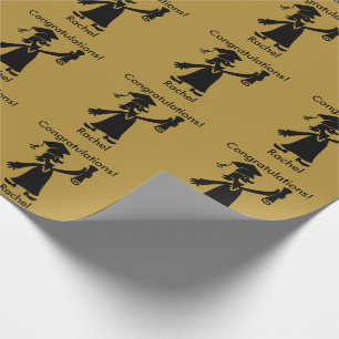 GoldAbschluss - Glückwünsche Geschenkpapier