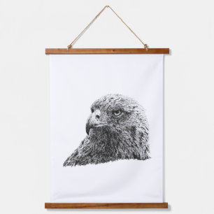 Goldadler Majestätischer Wildtier-Kunstprint-Desig Wandteppich Mit Holzrahmen