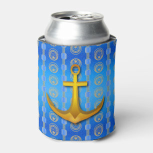 Goldankerblauer Cerulean kann cooler Dosenkühler