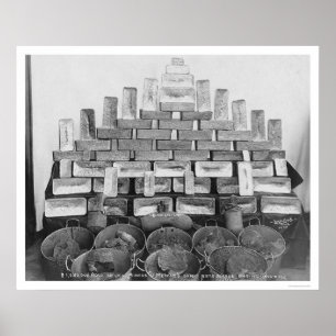 Goldanzeige bei der Nome Bank 1906 Poster