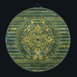 Goldaztekischer Inka-Mayakalender Dartscheibe<br><div class="desc">Goldaztekischer Inka-Mayakalender</div>