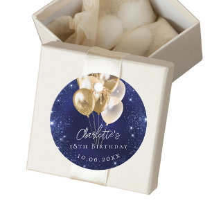 Goldballons der Birthday Marinebahn Glitzer Geschenkanhänger