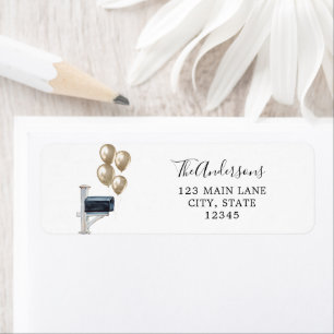 Goldballons in der Mailbox