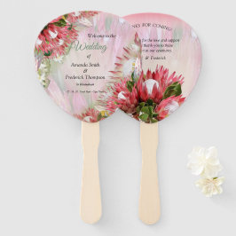 Goldband & Fuchsia Protea Bouquets Fächer