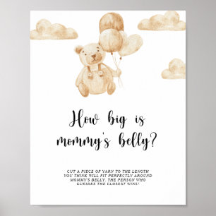 Goldbär wie dick ist Mamas Bauch Spiel Poster